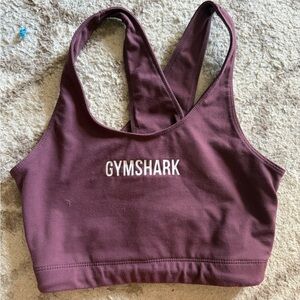 Gymshark Plum Cross-Back Sports Bra - Deep Plum